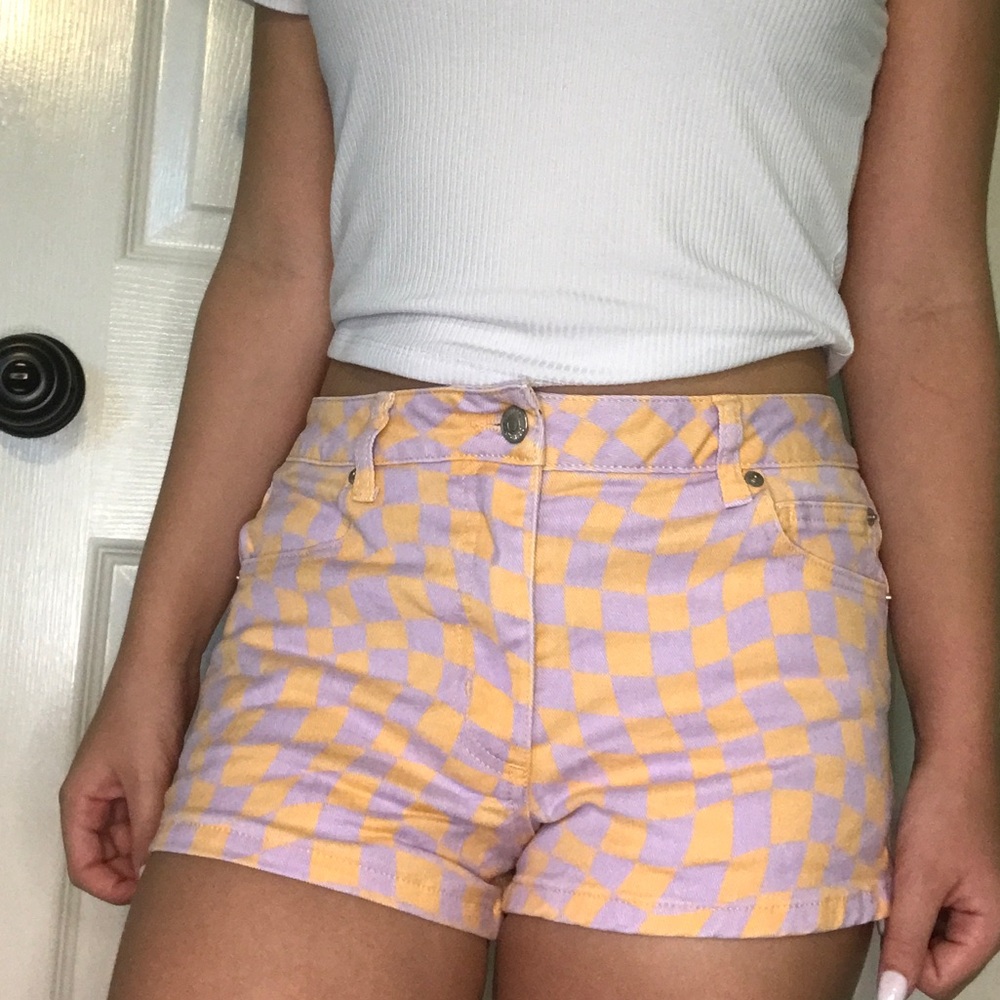 Forever 21 checker print shorts